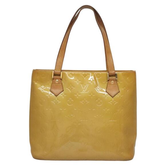 LOUIS VUITTON Monogram Vernis Houston Hand Bag Beige M91004 - Picture 3 of 13